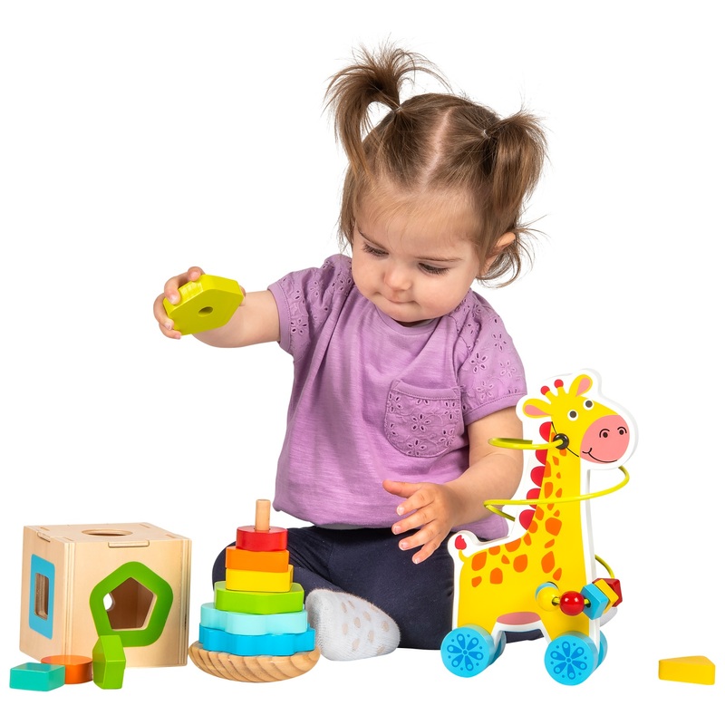 Squirrel Play Wooden Toys 3-in-1 Gift Set 6 Squirrel Play Wooden Toys 3-in-1 Gift Set