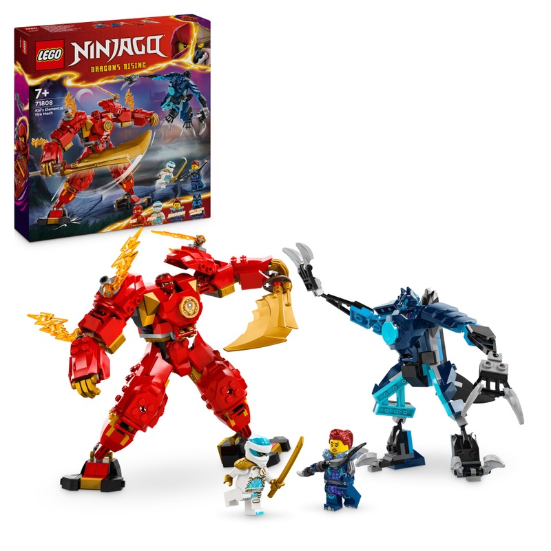 LEGO NINJAGO 71808 Dragons Rising Kai's Elemental Fire Mech Set