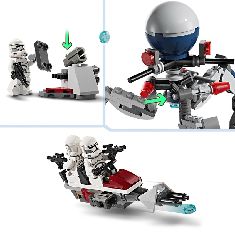 LEGO Star Wars 75372 The Clone Wars Clone Trooper & Battle Droid Battle Pack Set 5 LEGO Star Wars 75372 The Clone Wars Clone Trooper & Battle Droid Battle Pack Set