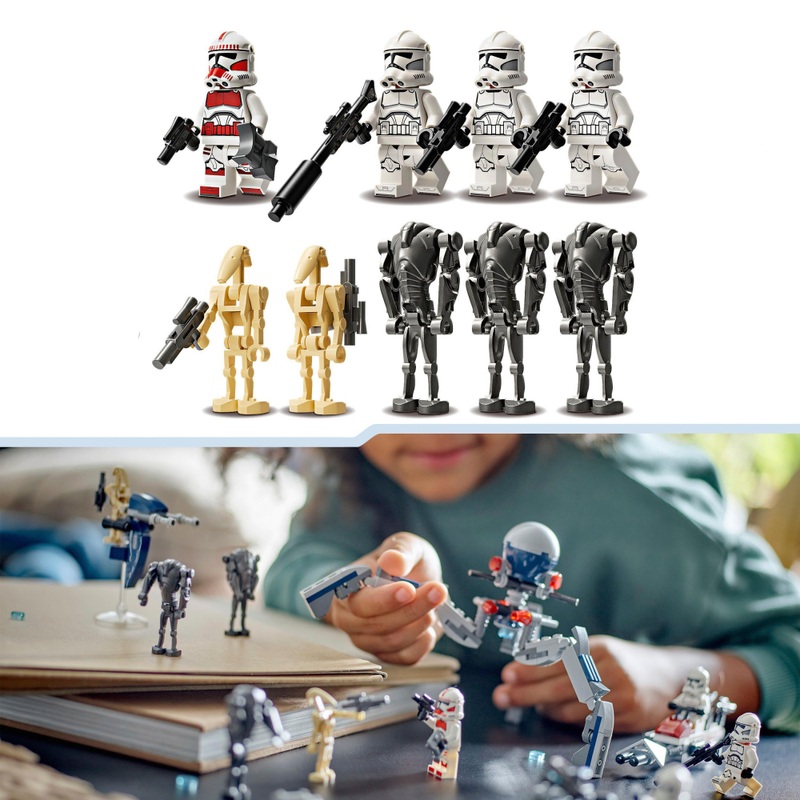LEGO Star Wars 75372 The Clone Wars Clone Trooper & Battle Droid Battle Pack Set 6 LEGO Star Wars 75372 The Clone Wars Clone Trooper & Battle Droid Battle Pack Set