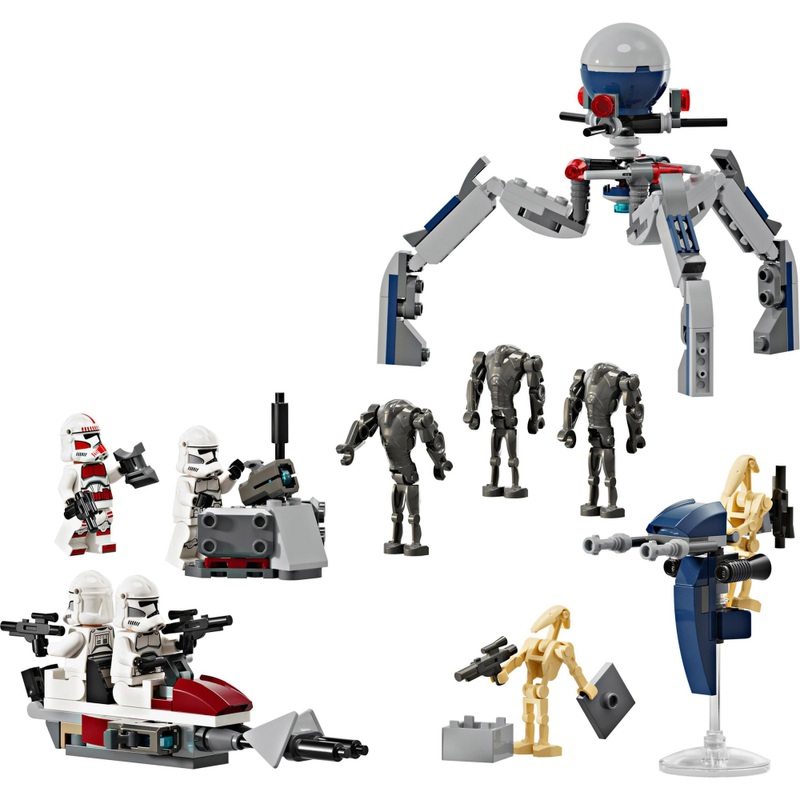 LEGO Star Wars 75372 The Clone Wars Clone Trooper & Battle Droid Battle Pack Set 7 LEGO Star Wars 75372 The Clone Wars Clone Trooper & Battle Droid Battle Pack Set