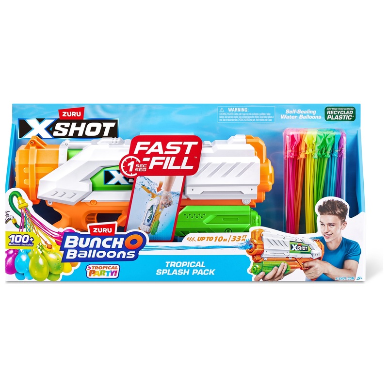 XSHOT Water x Bunch O Balloons by ZURU Tropical Splash Pack