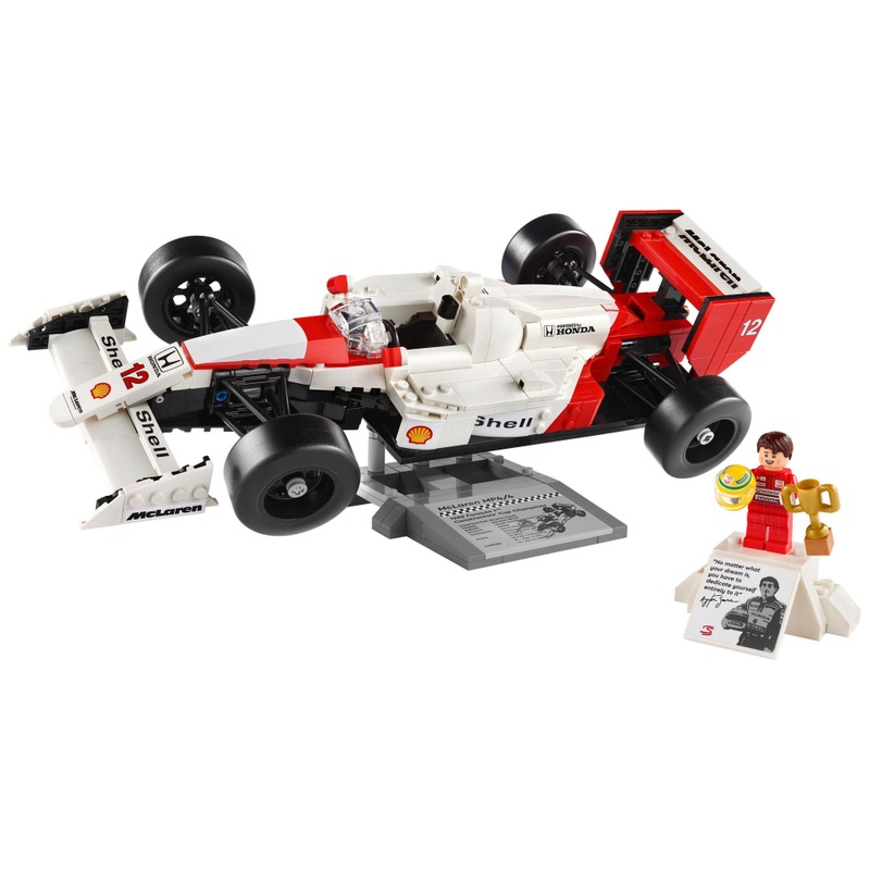 LEGO Icons 10330 McLaren MP4/4 & Ayrton Senna F1 Car Model Set for Adults