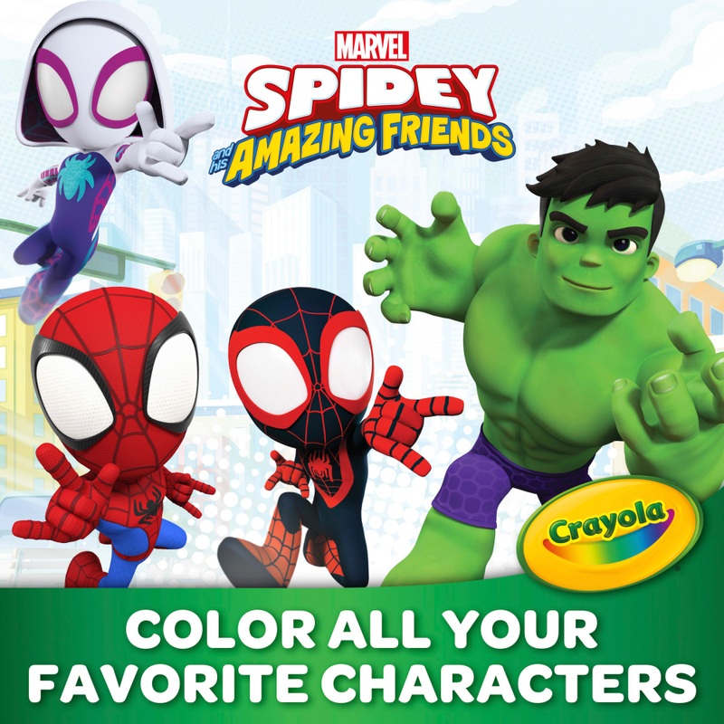 Crayola Spidey and His Amazing Friends Giant Colouring Pages Book