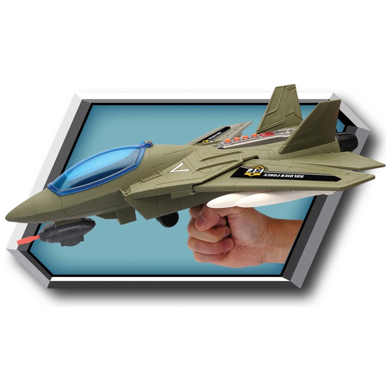 Soldier Force Playset Stealth Battle Wing Jet with Lights and Sounds 3 Soldier Force Playset Stealth Battle Wing Jet with Lights and Sounds