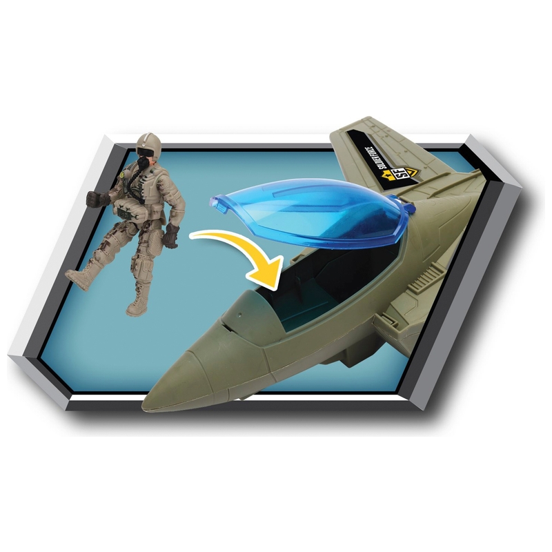 Soldier Force Playset Stealth Battle Wing Jet with Lights and Sounds 7 Soldier Force Playset Stealth Battle Wing Jet with Lights and Sounds