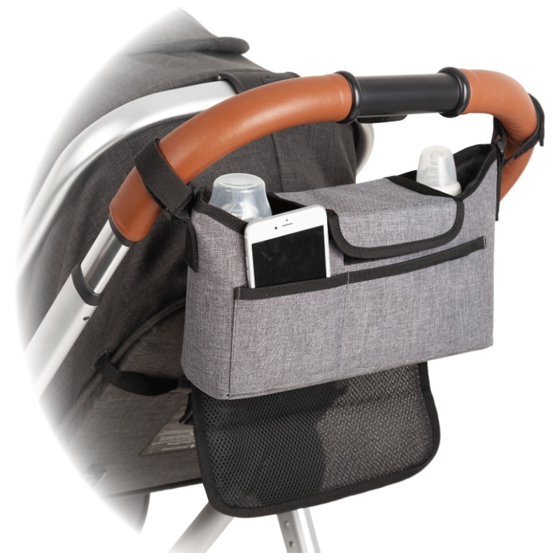 Babylo Universal Organiser Stroller Bag Grey