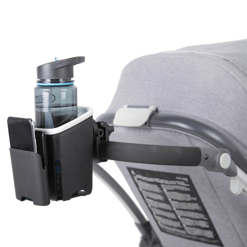 Babylo Universal 2-in-1 Stroller Cup Holder and Phone Holder
