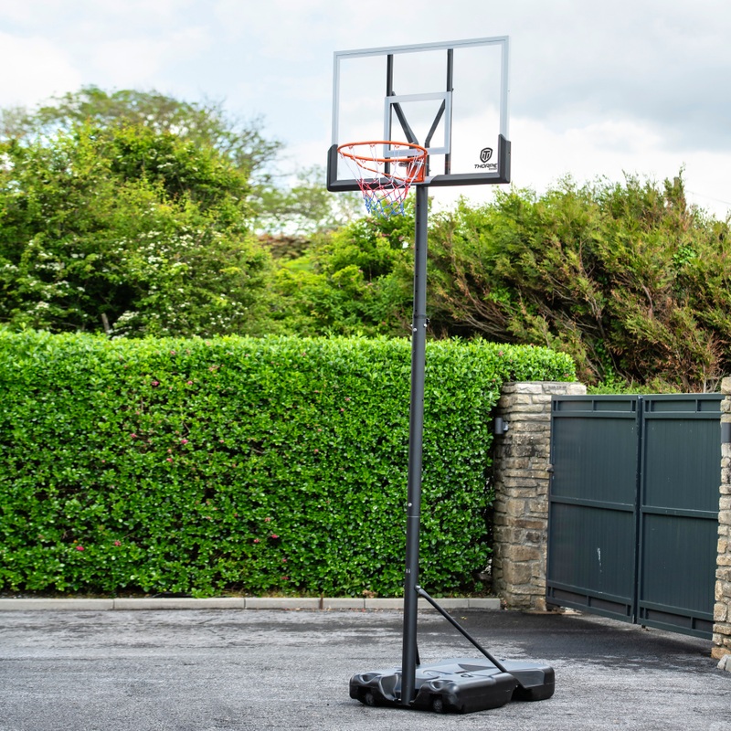 235 - 305cm Thorpe Sports Basketball Stand with 48" Backboard 5 235 - 305cm Thorpe Sports Basketball Stand with 48" Backboard