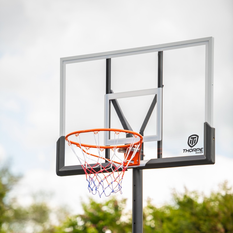 235 - 305cm Thorpe Sports Basketball Stand with 48" Backboard 6 235 - 305cm Thorpe Sports Basketball Stand with 48" Backboard