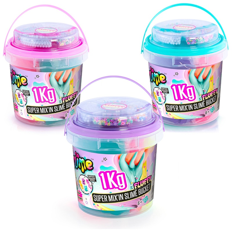 So Slime Mix In Super Slime Bucket 1kg Assortment
