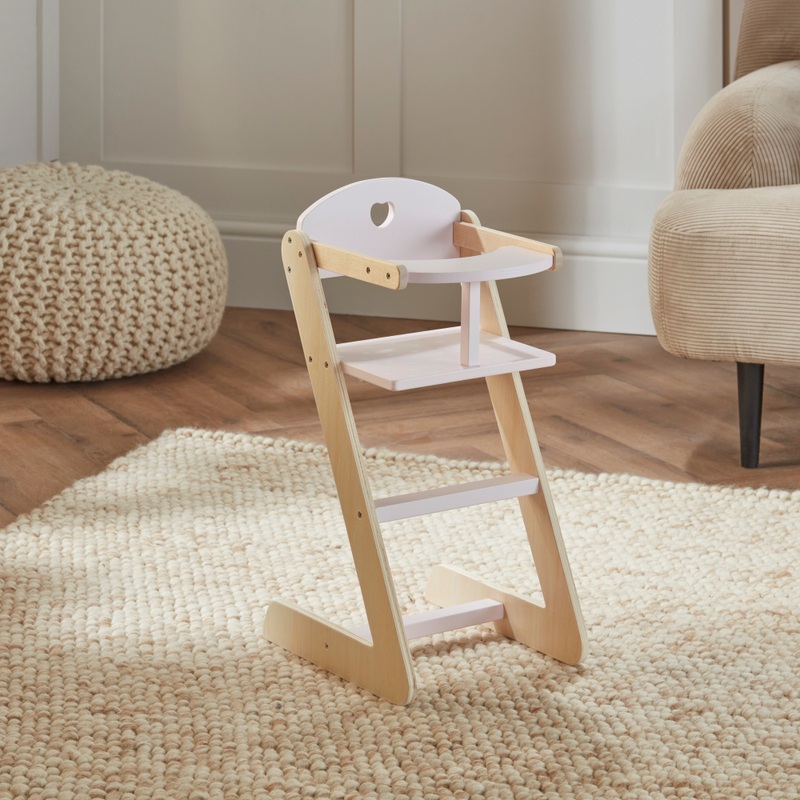 Ivy & Lily Wooden Baby Doll High Chair 5 Ivy & Lily Wooden Baby Doll High Chair
