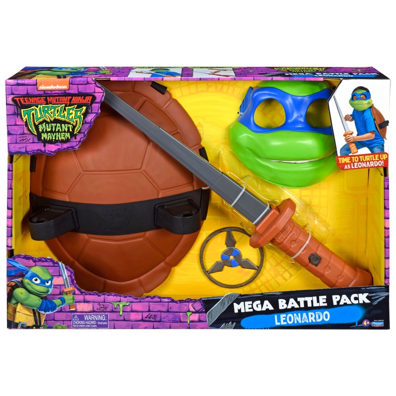 Teenage Mutant Ninja Turtles Mutant Mayhem Mask and Accessories Battle Pack Leonardo