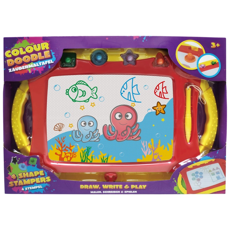 Colour Doodle Stamping Drawing Board with 4 Stamps