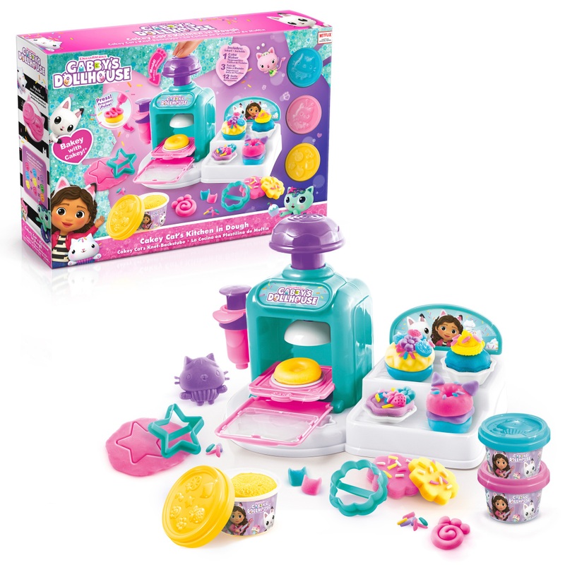 Gabby's Dollhouse Cakey Cat's Dough Tub Kitchen Playset