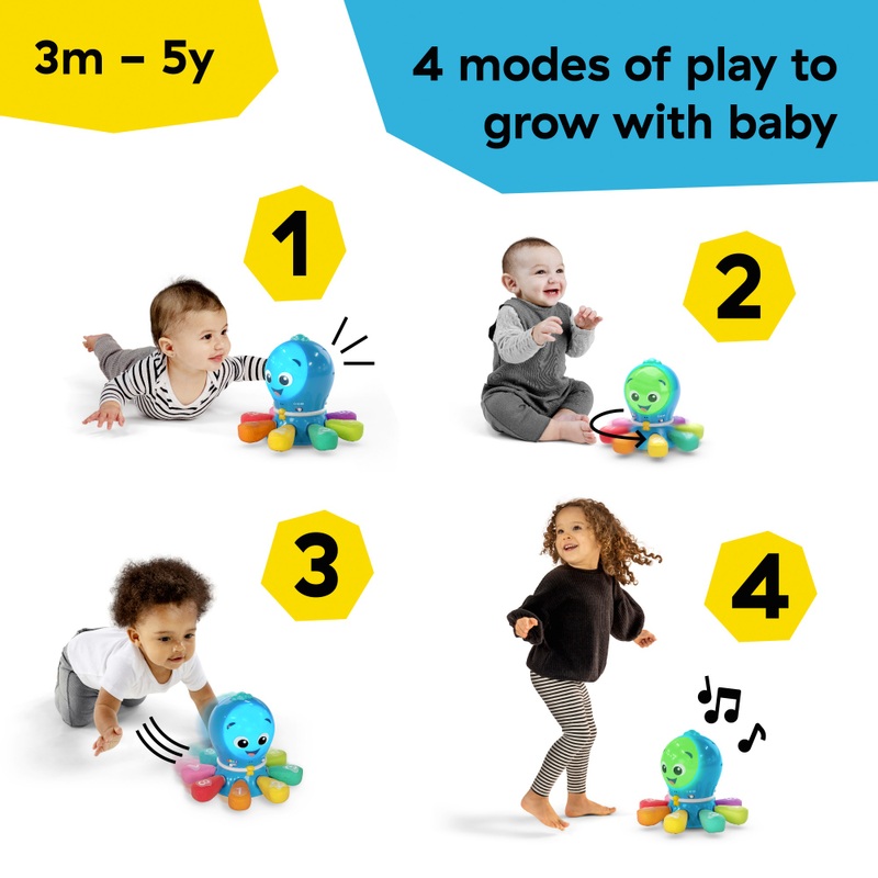 Baby Einstein Ocean Explorers Go Opus Go 4-in-1 Crawl & Chase Toy