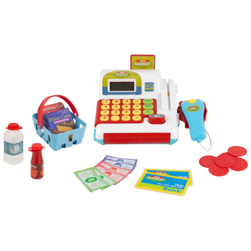 Kitchen Corner Cash Register and Accessories 20 Piece Set
