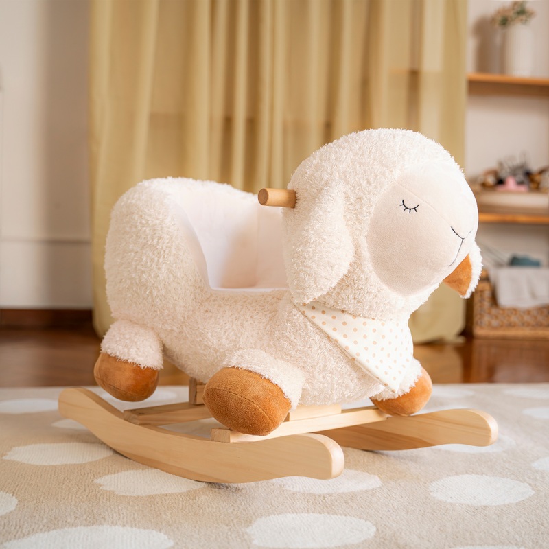 Wooden Baby Rocking Animal Sheep