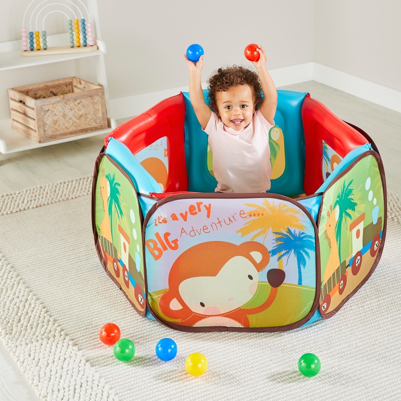 Big Steps Safari Ball Pit with 100 Balls