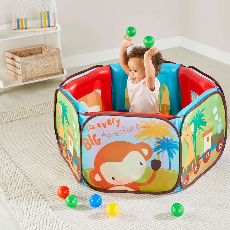 Big Steps Safari Ball Pit with 100 Balls