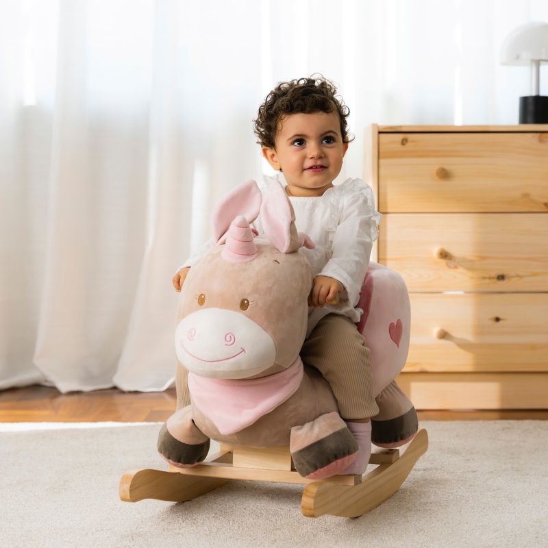 Wooden Baby Rocking Animal Unicorn
