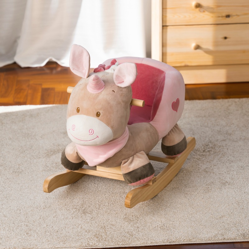 Wooden Baby Rocking Animal Unicorn