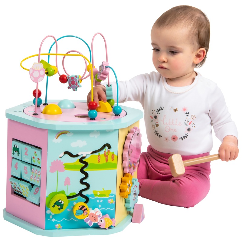 Squirrel Play Wooden Activity Centre Pastel