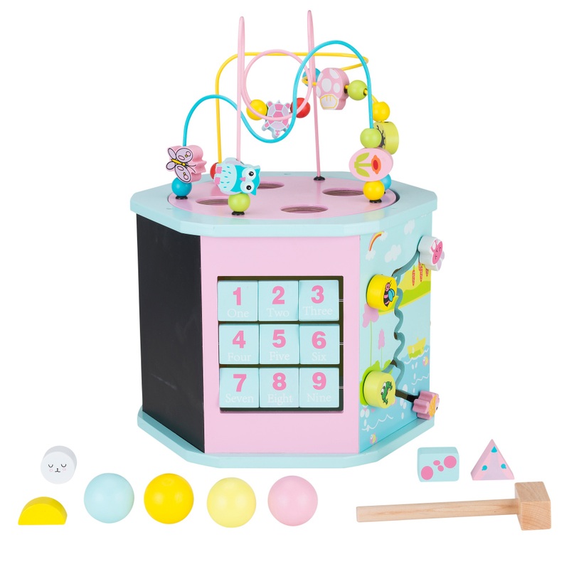 Squirrel Play Wooden Activity Centre Pastel 5 Squirrel Play Wooden Activity Centre Pastel