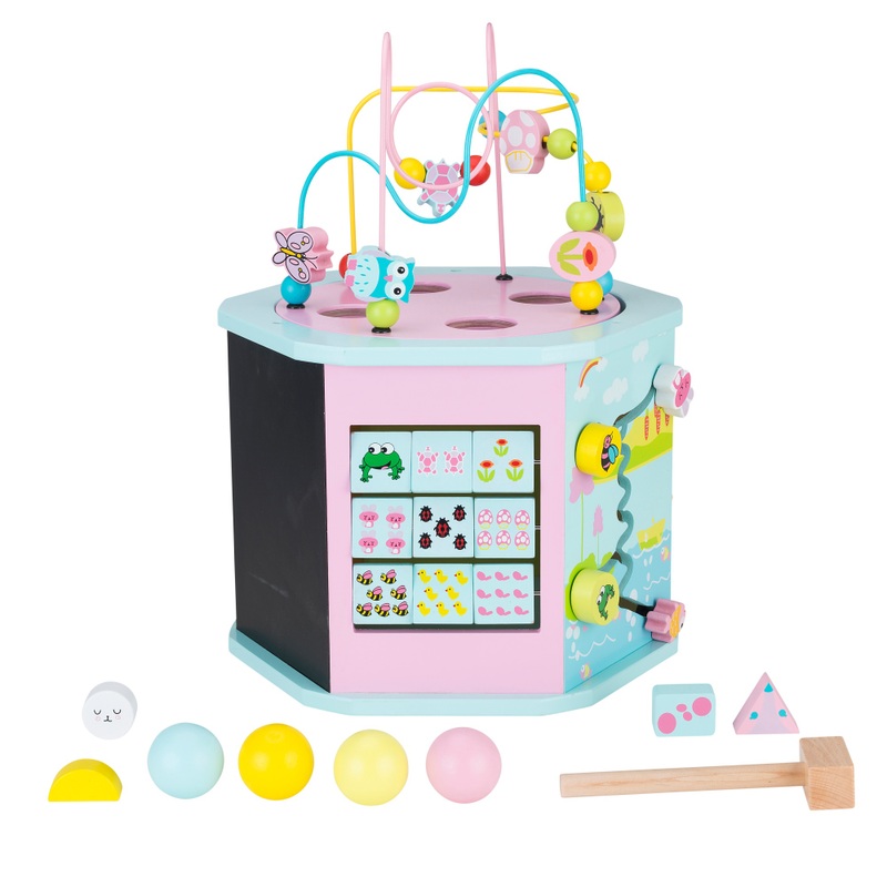 Squirrel Play Wooden Activity Centre Pastel 6 Squirrel Play Wooden Activity Centre Pastel