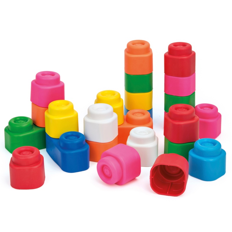 Clementoni Baby Soft Clemmy Sensory Baby Building Blocks 32 Pieces