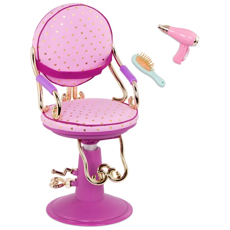Our Generation Salon Chair and Accessories Sitting Pretty Playset