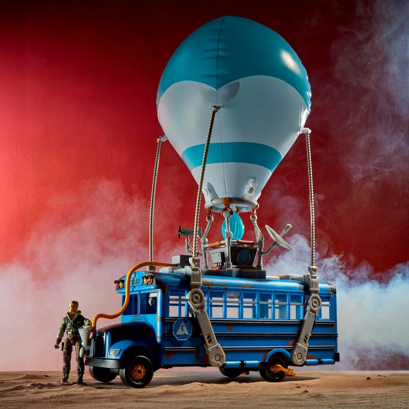 Fortnite Battle Bus with Jonesy Figure
