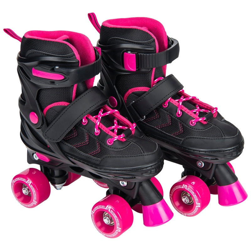 Roller Skates Pink and Black UK Size 3 - 5
