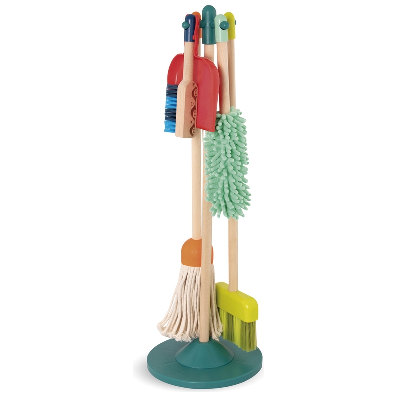 B. toys Clean 'n?Play Wooden Cleaning Toys 5 Pack