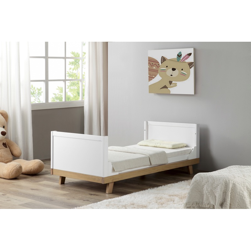Nested Noa Wooden Cot Bed White