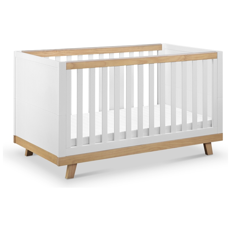 Nested Noa Wooden Cot Bed White