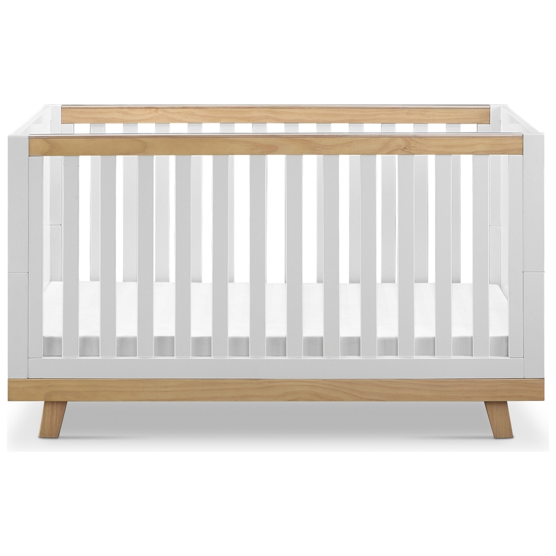 Nested Noa Wooden Cot Bed White 5 Nested Noa Wooden Cot Bed White