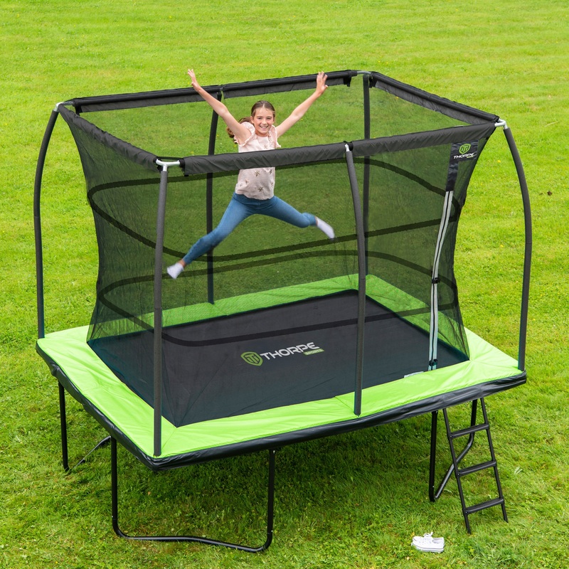 10 x 7.5ft Thorpe Sports Rectangle Trampoline with Enclosure Net