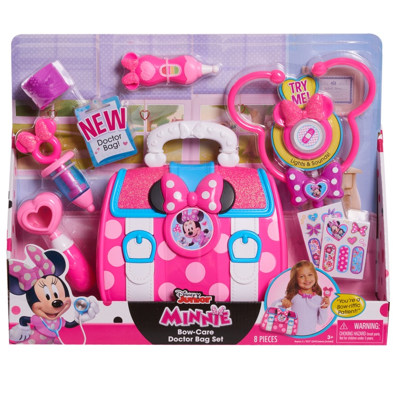 Disney Junior Minnie Mouse Toy Set Bow-Care Doctor Bag