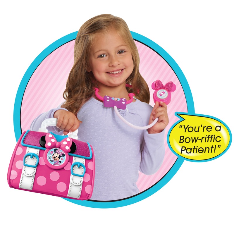 Disney Junior Minnie Mouse Toy Set Bow-Care Doctor Bag 5 Disney Junior Minnie Mouse Toy Set Bow-Care Doctor Bag