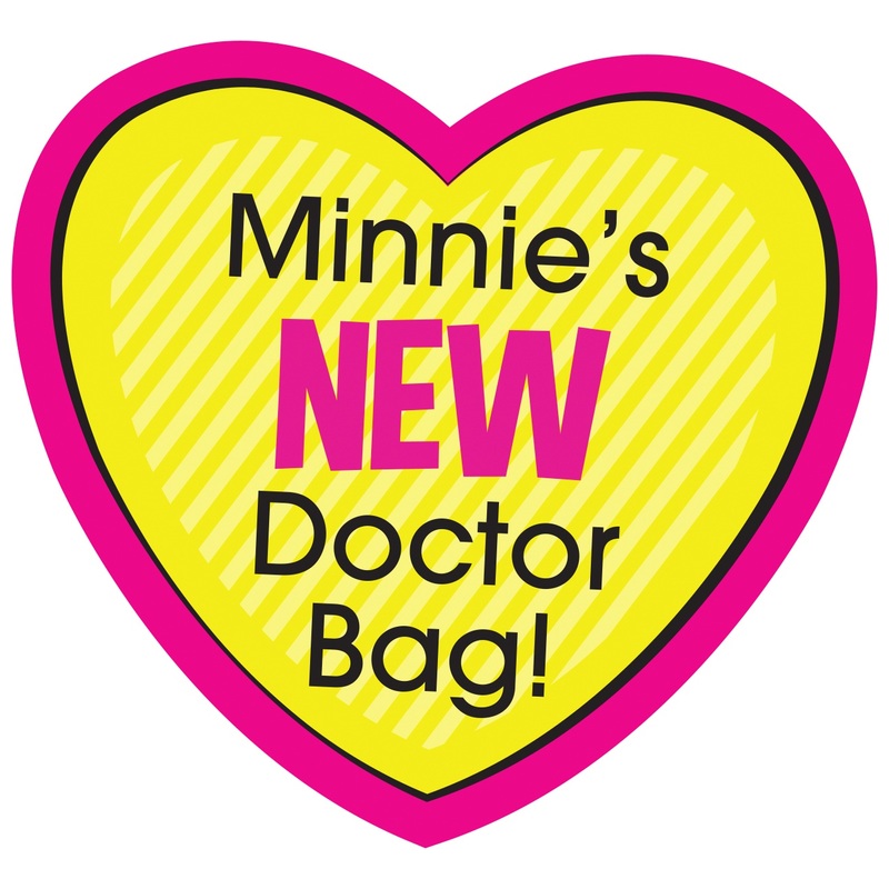 Disney Junior Minnie Mouse Toy Set Bow-Care Doctor Bag 6 Disney Junior Minnie Mouse Toy Set Bow-Care Doctor Bag