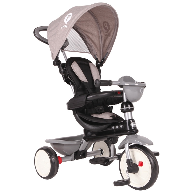 QPlay Cosy 4-in-1 Trike Grey