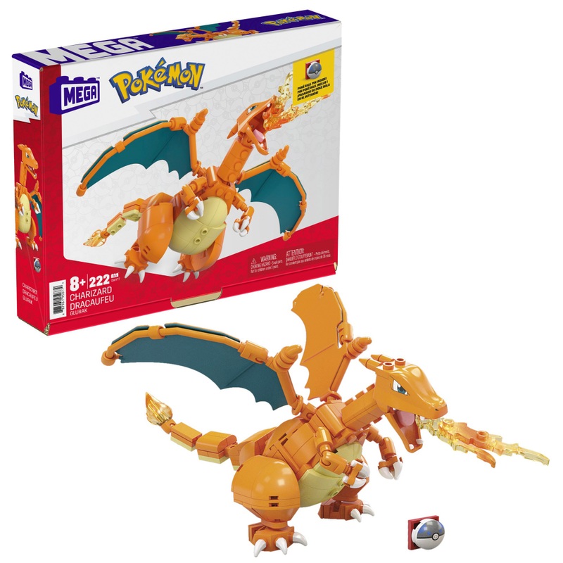 MEGA Building Blocks Pokmon Charizard 222 Piece Set
