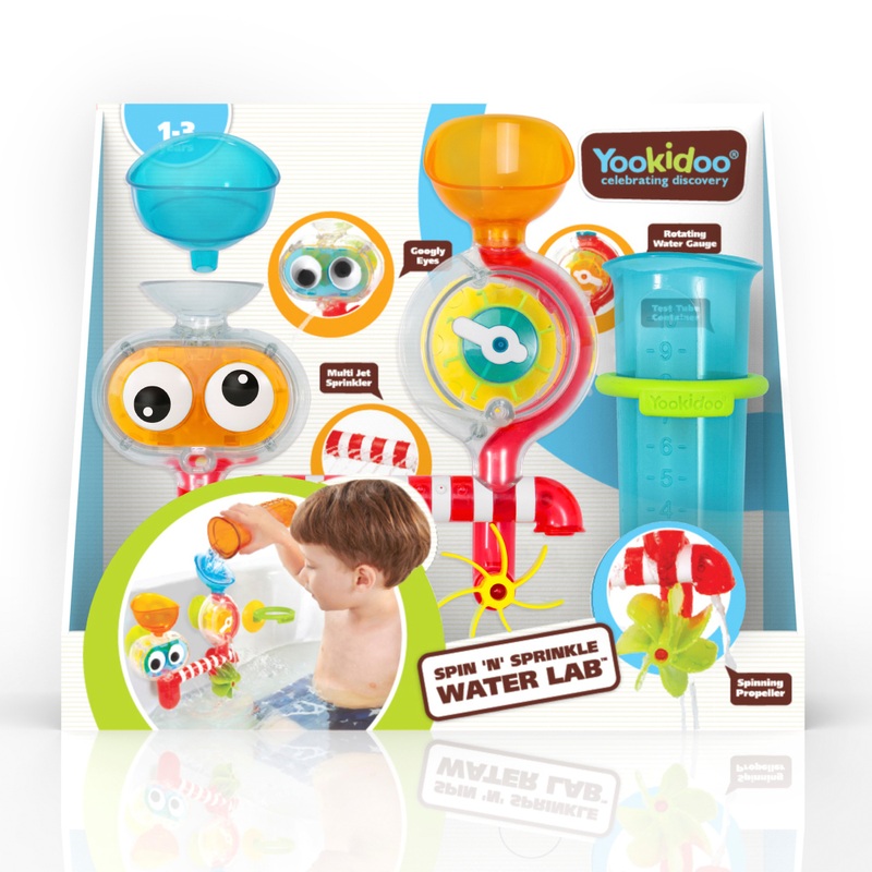 Yookidoo Spin 'n' Sprinkle Water Lab Bath Toy 4 Yookidoo Spin 'n' Sprinkle Water Lab Bath Toy
