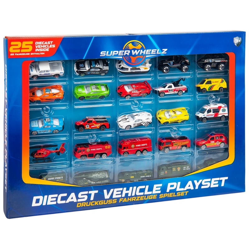 Super Wheelz Diecast Vehicles 25 Pack