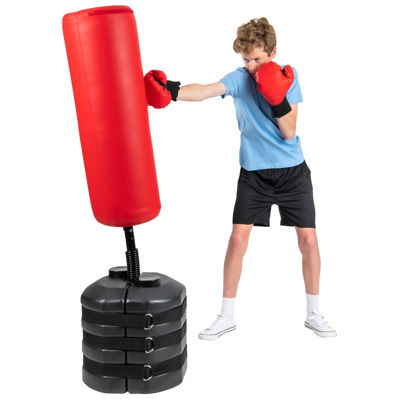Boxing Club 155cm Freestanding Heavy-Weight Punching Bag with Boxing Gloves