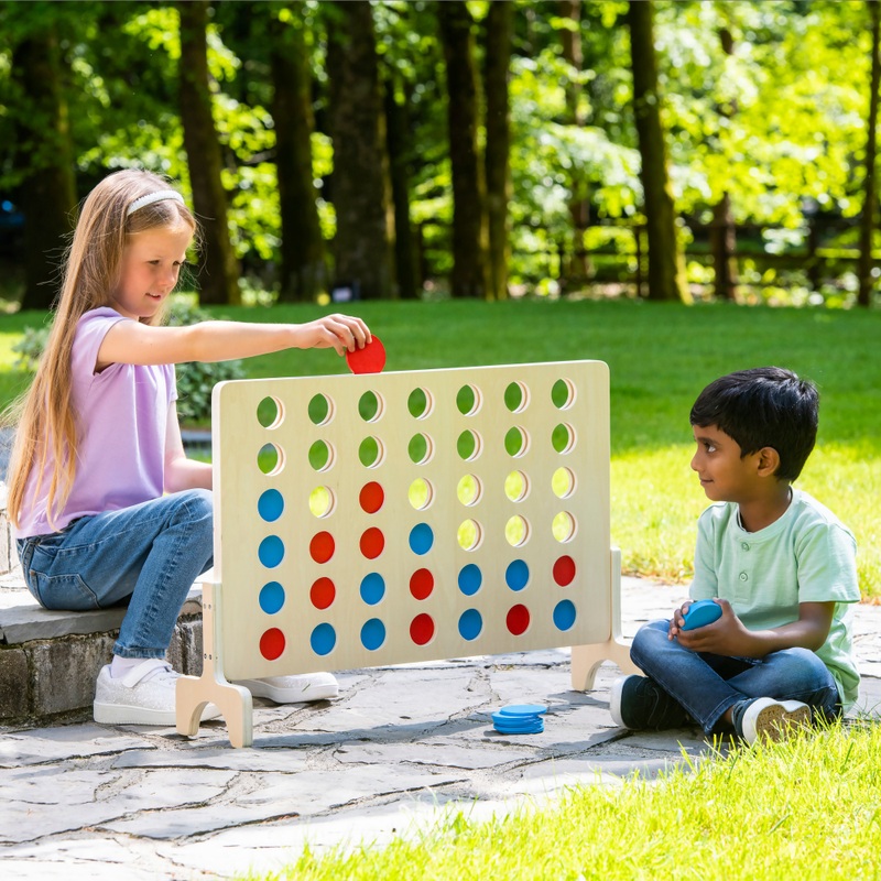 Giant Wooden 4 in a Row Game