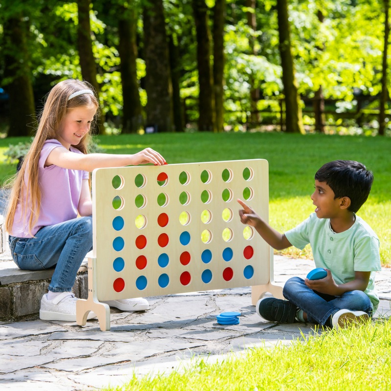 Giant Wooden 4 in a Row Game