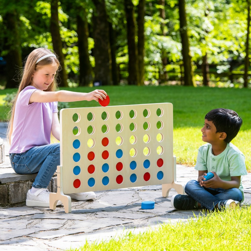 Giant Wooden 4 in a Row Game