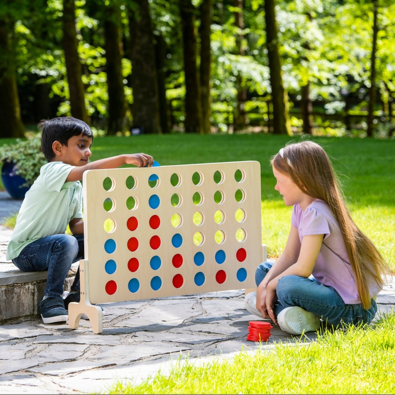 Giant Wooden 4 in a Row Game 5 Giant Wooden 4 in a Row Game